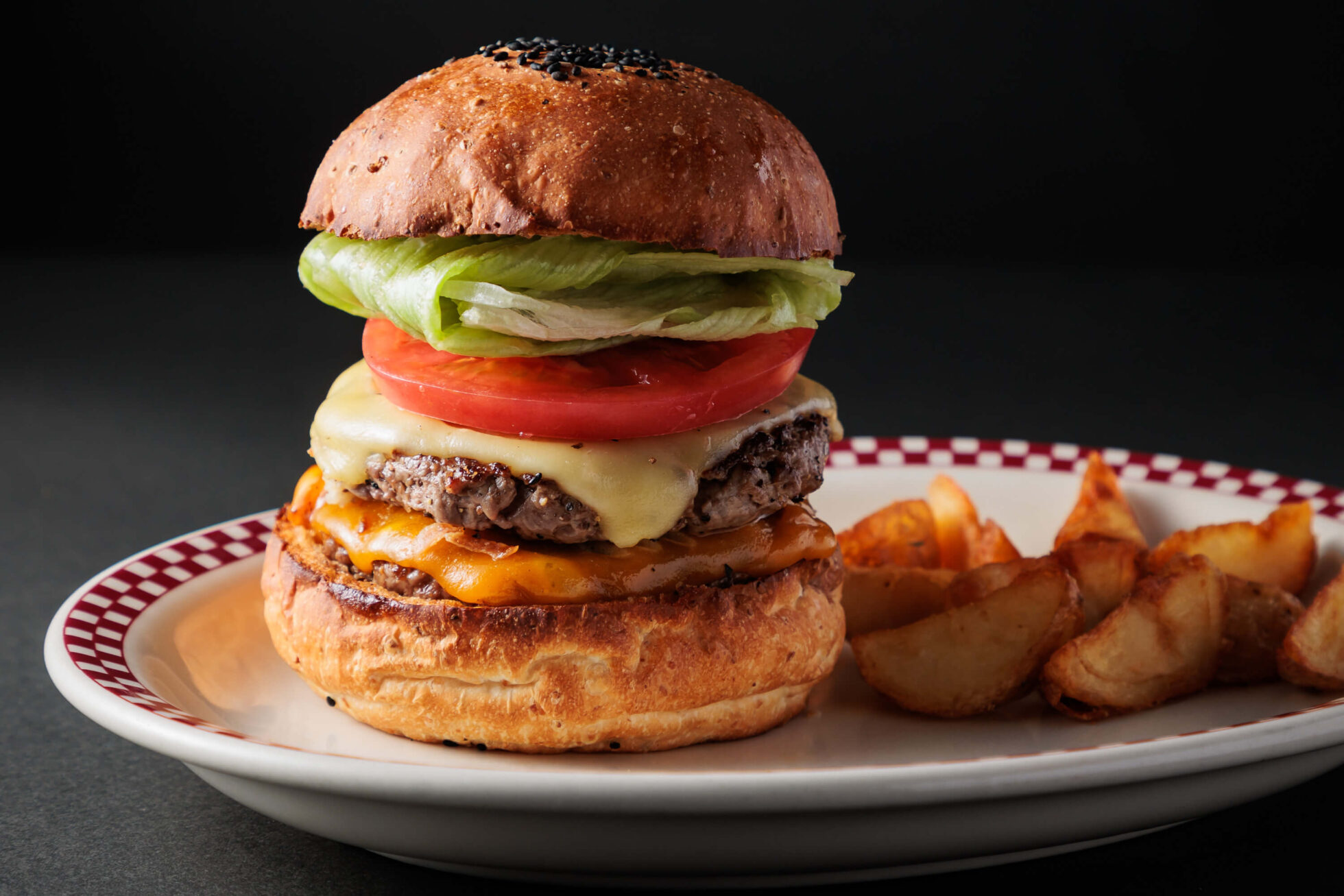 マンチズバーガーシャックのダブルチーズバーガーの画像